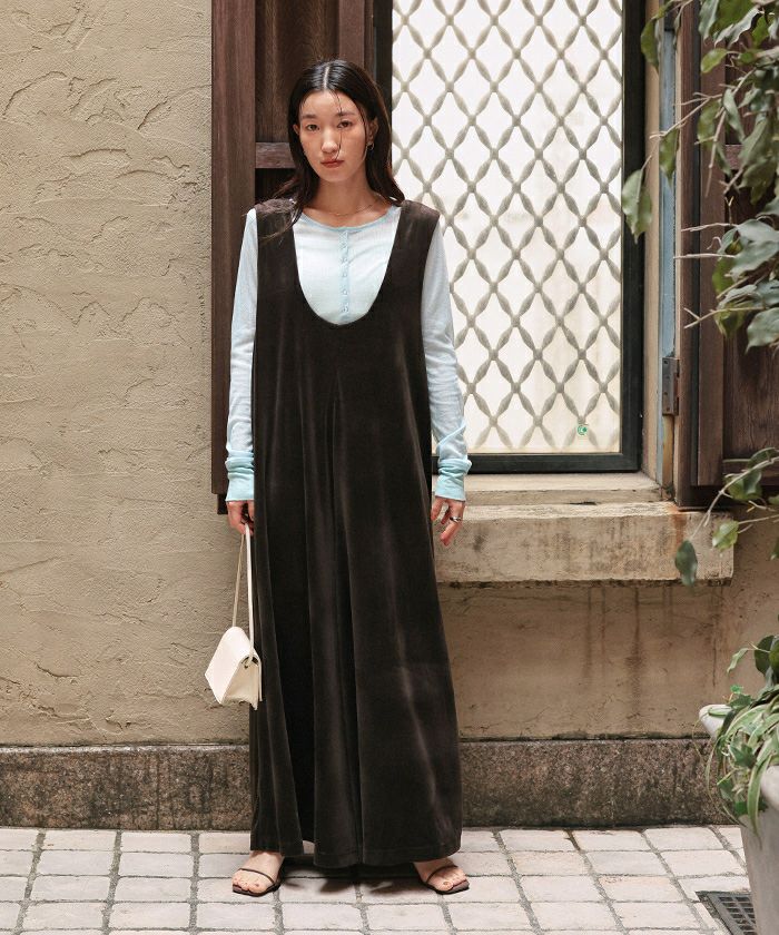 前後2wayベロアオールインワン | titivate