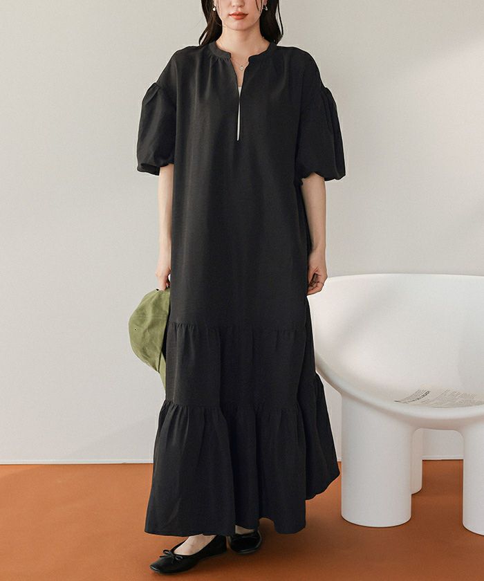 スキッパーティアードワンピース | titivate