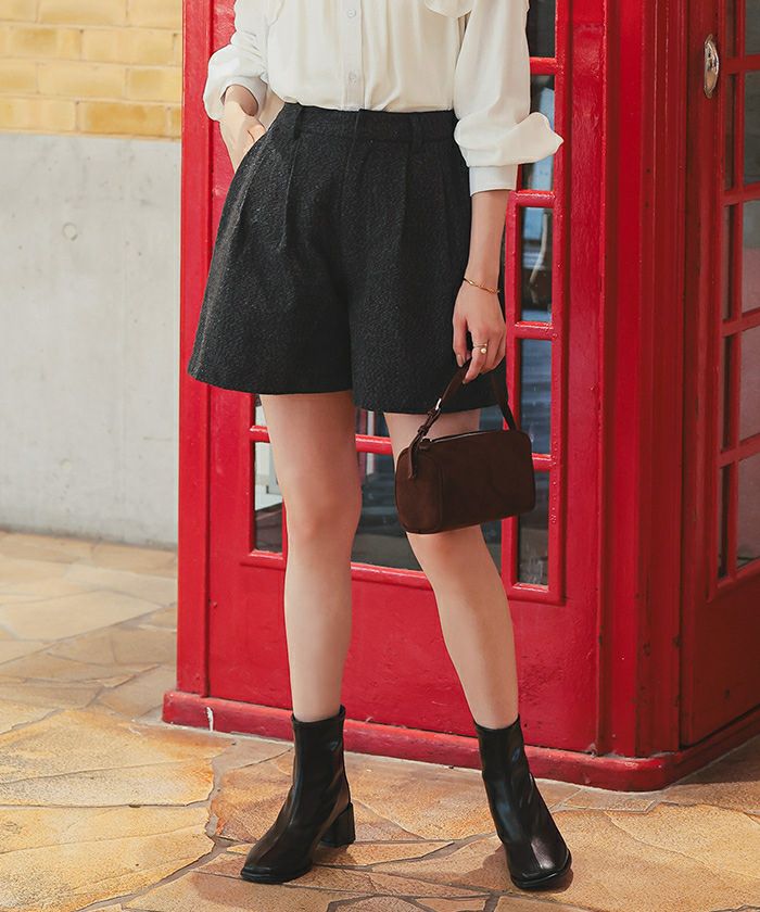 ダブルタックショートパンツ | titivate