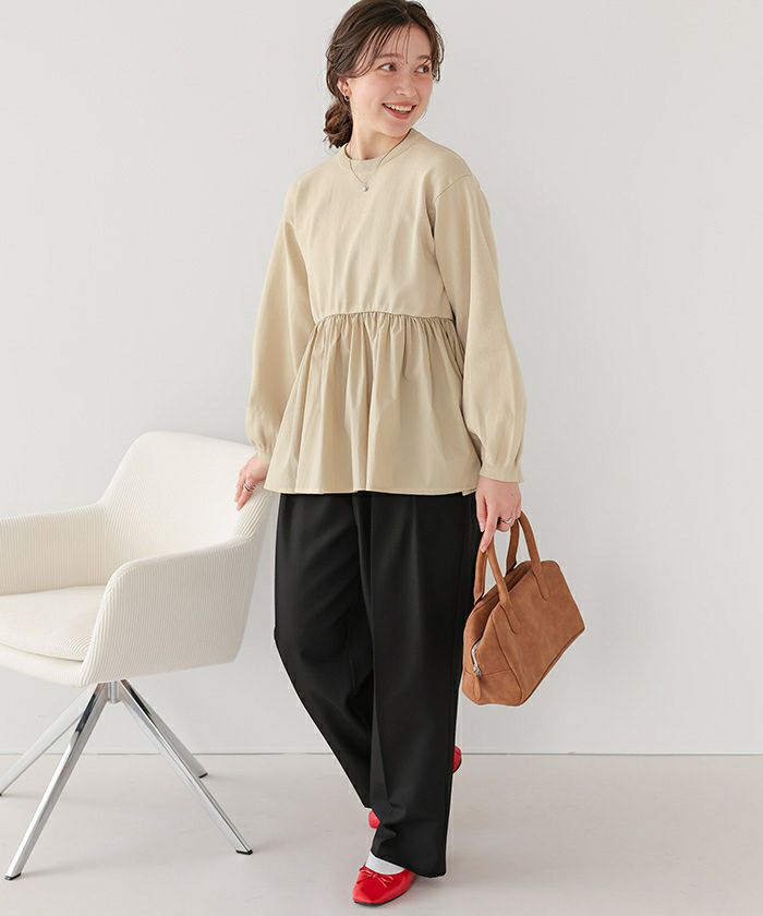 ペプラムドッキングニットプルオーバー | titivate