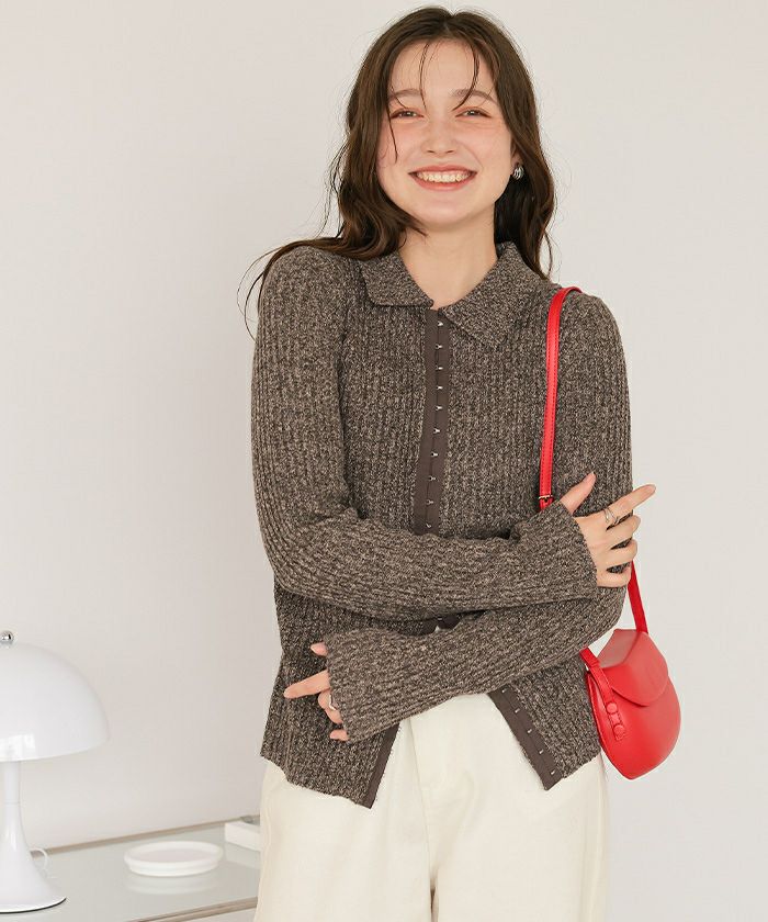 IS128【大人気】ポロバイラルフローレン刺繍リブ編みニットVネックジレベスト IS128【大人気】ポロバイラルフローレン刺繍リブ編みニットV