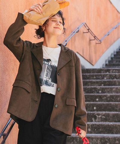 フェイクスエードジャケット | titivate