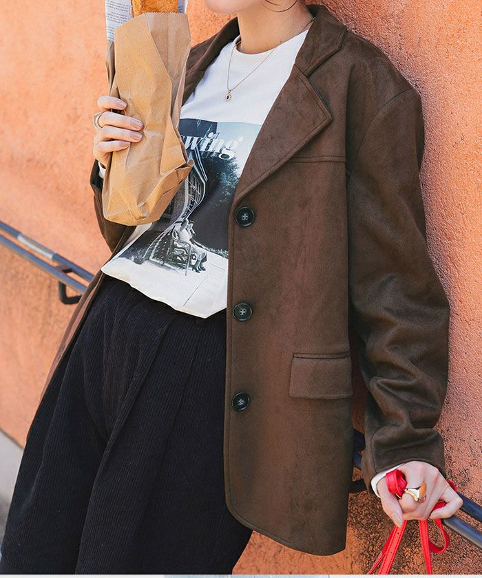 フェイクスエードジャケット | titivate