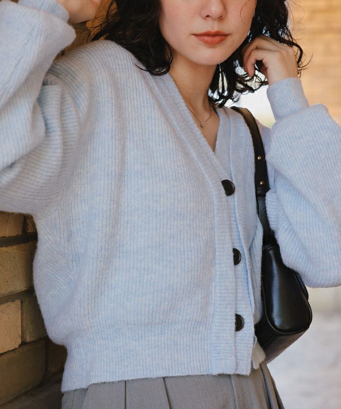 レイヤードデザインニットカーディガン | titivate