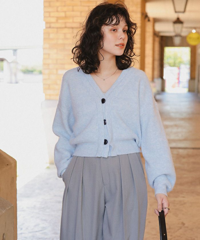 レイヤードデザインニットカーディガン | titivate
