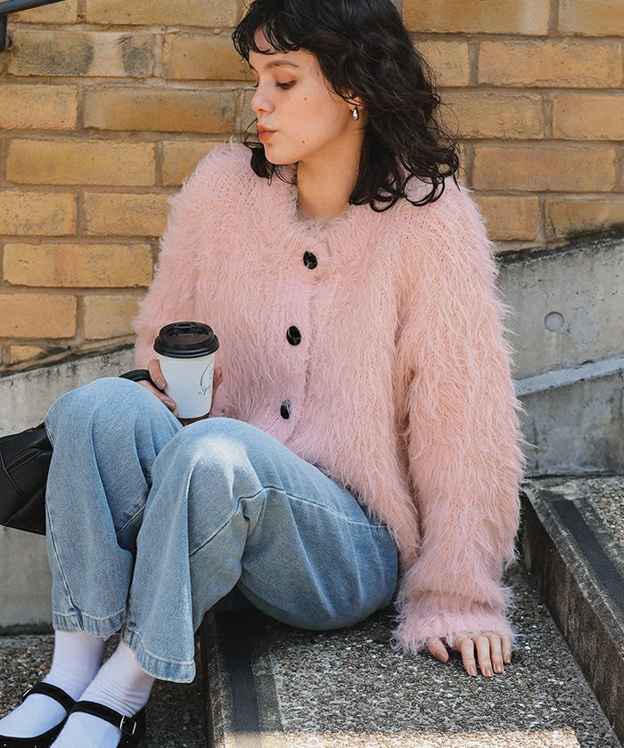 Katie fluffy カーディガン Katie FLUFFY LONG CARDIGAN