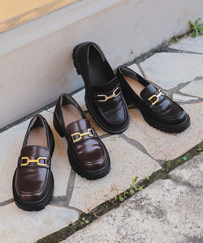 厚底ビット付きローファー | titivate