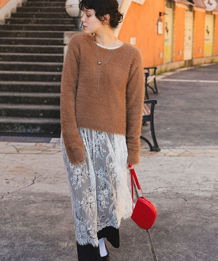 レースドッキングワンピース | titivate