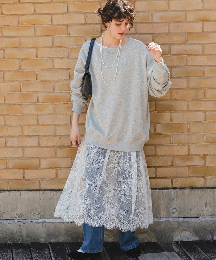 レースドッキングワンピース | titivate