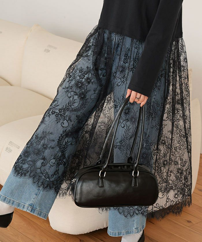 レースドッキングワンピース | titivate