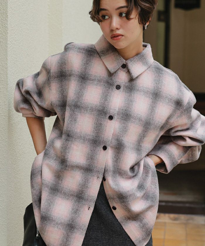 新品未使用！起毛チェックシャツ 楽天市場】裏ボア チェックシャツ メンズ リラックスシルエット
