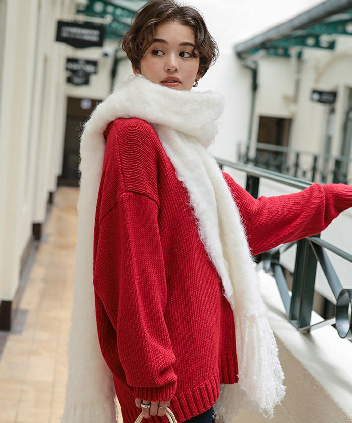 モヘアタッチボリュームマフラー | titivate