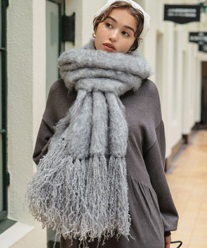 モヘアタッチボリュームマフラー | titivate