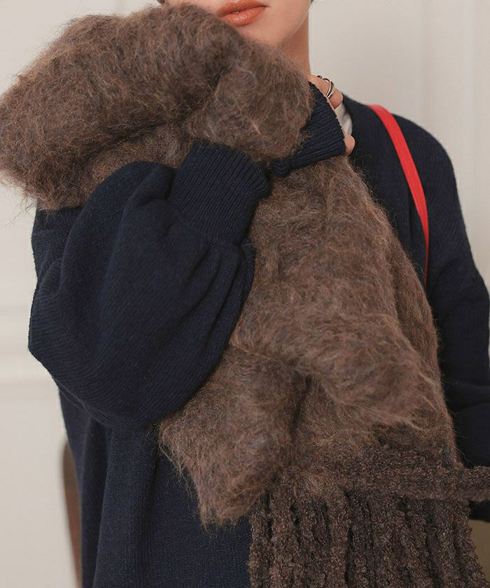 モヘアタッチボリュームマフラー | titivate