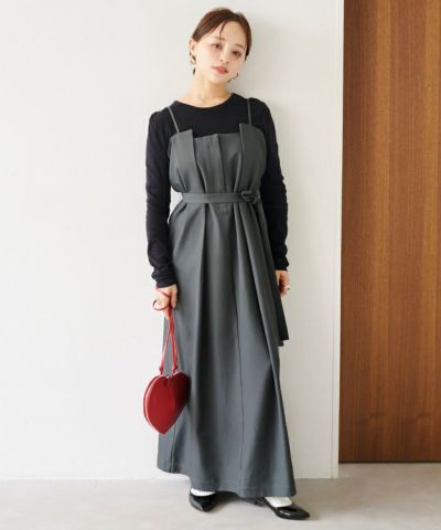 タックギャザータフタスカート | titivate