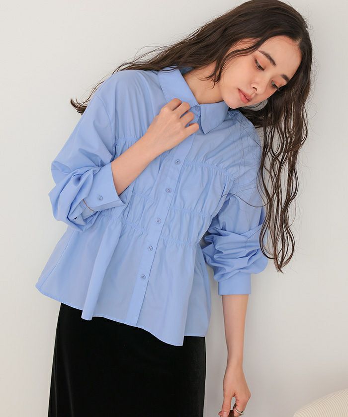 シャーリングブラウス | titivate