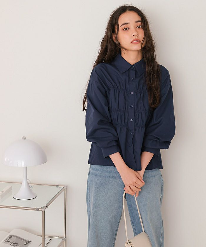 シャーリングブラウス | titivate