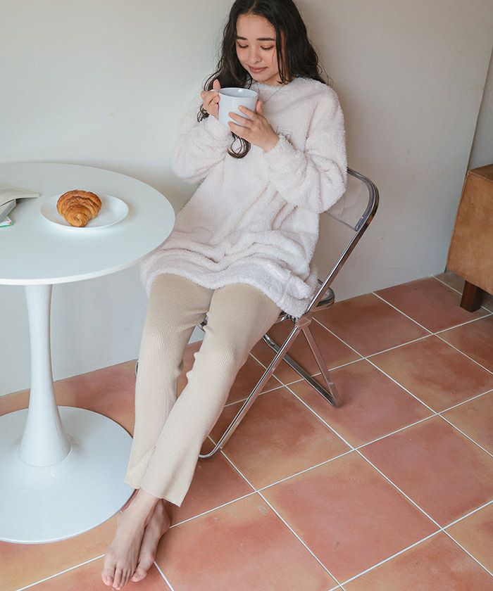 GIUGIU ニットパンツ giu giu ニットリブパンツレギンス giugiu nonna pants リブニット