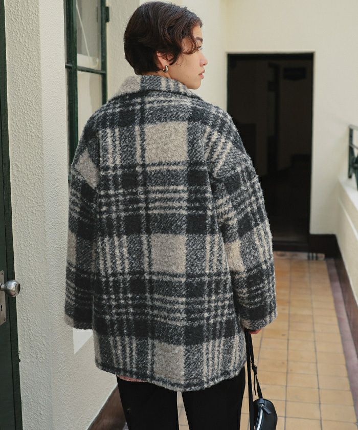 チェック柄テーラードジャケット | titivate