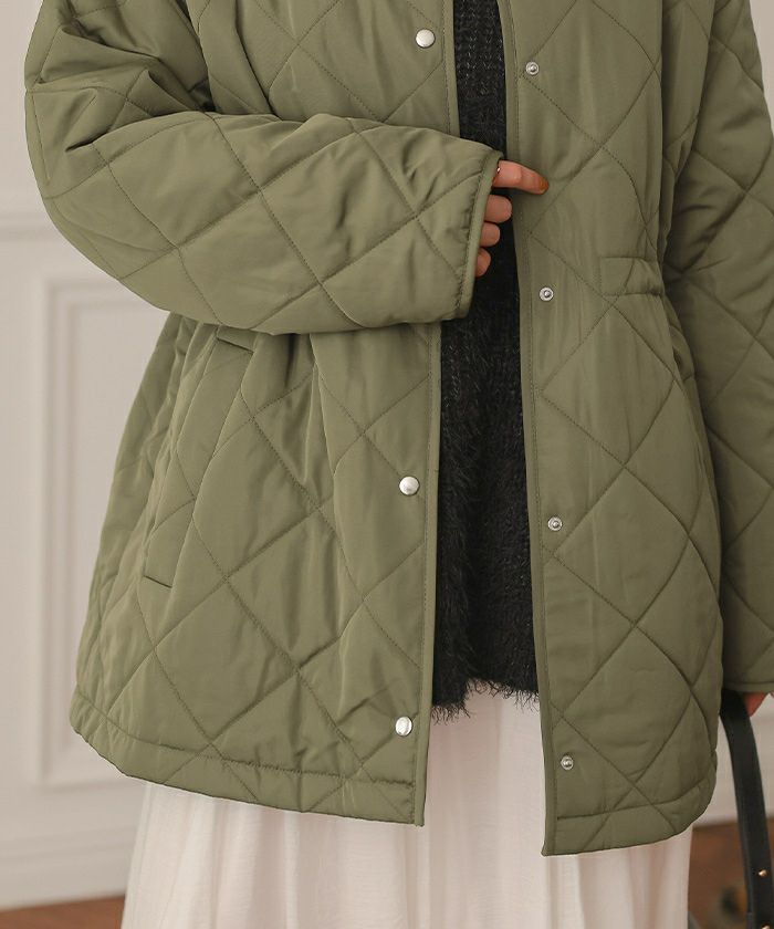 ウエストドローストリングキルティングジャケット | titivate