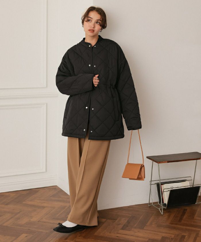 ウエストドローストリングキルティングジャケット | titivate