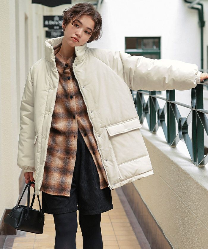 スタンドカラー中綿ブルゾン | titivate