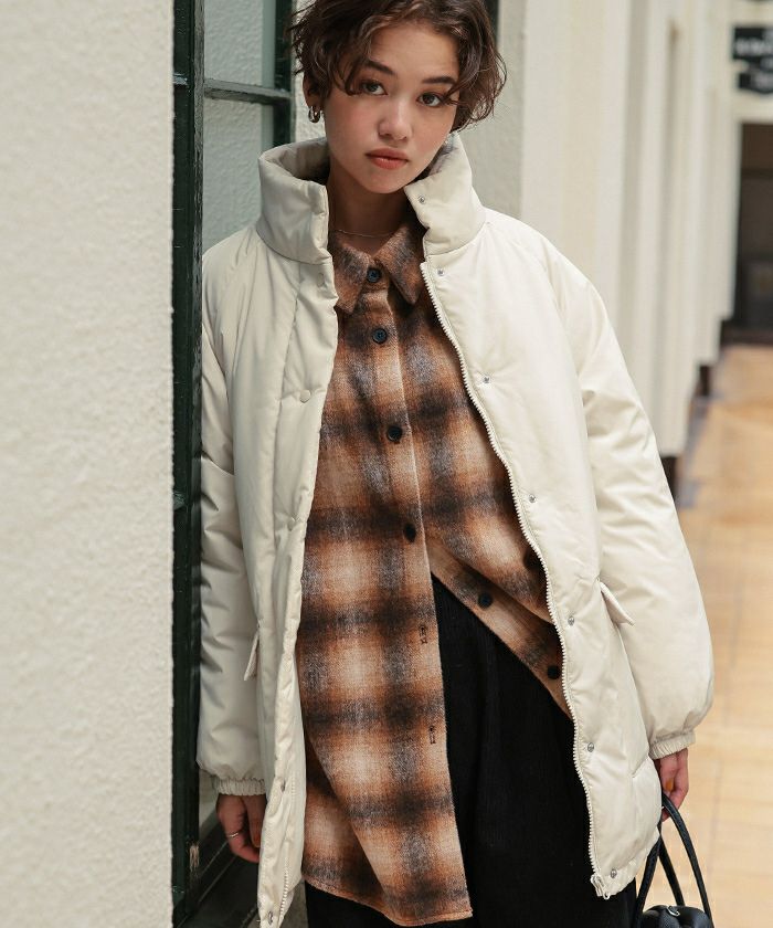 スタンドカラー中綿ブルゾン | titivate