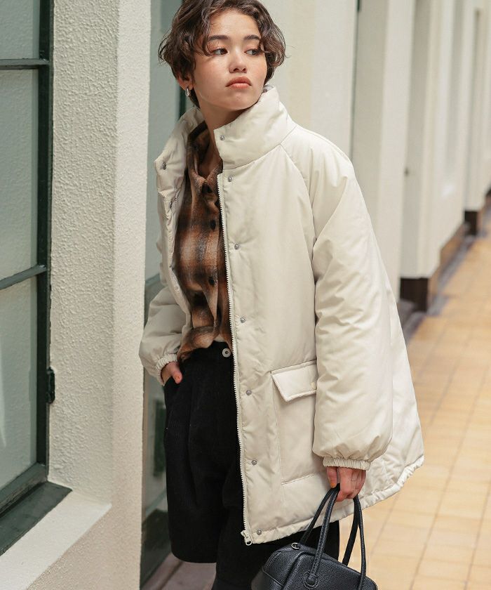 スタンドカラー中綿ブルゾン | titivate