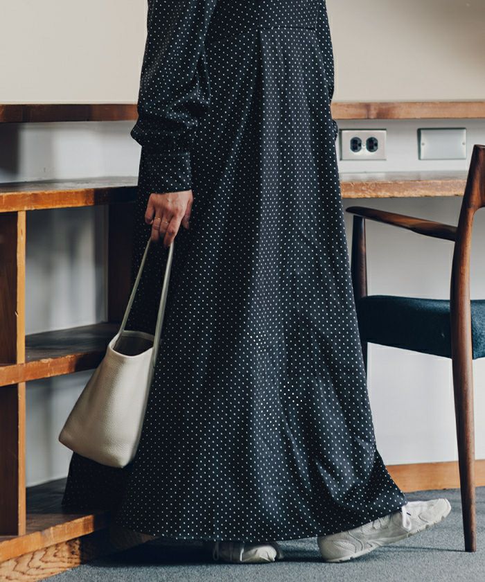 ボリュームギャザースリーブフレアワンピース | titivate