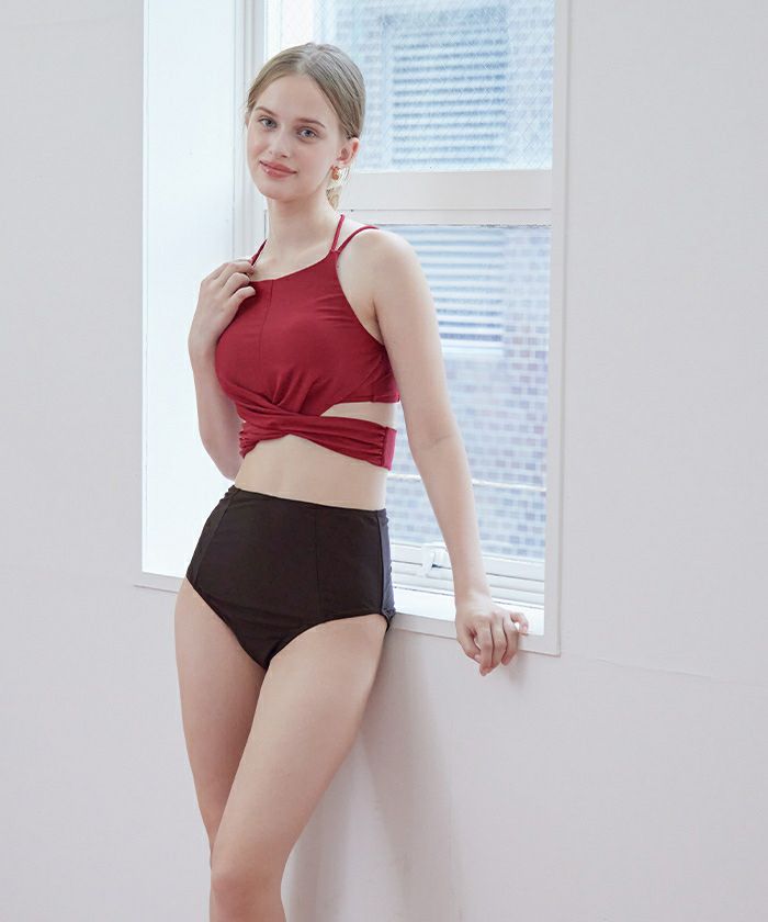 Wストラップクロスデザインビキニ/水着【SEADRESS シードレス】 | titivate