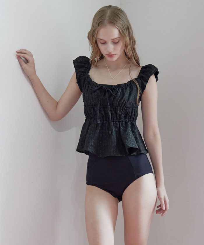 3点セット/ティアードフリルトップス付ビキニ/水着【SEADRESS