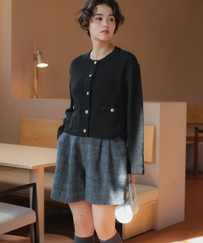 サマーツイードニットカーディガン | titivate