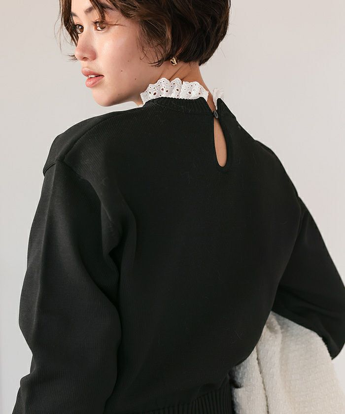 襟付きニットプルオーバー | titivate