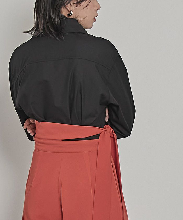 コルセットデザインクロップドシャツ【miette ミエット】 | titivate