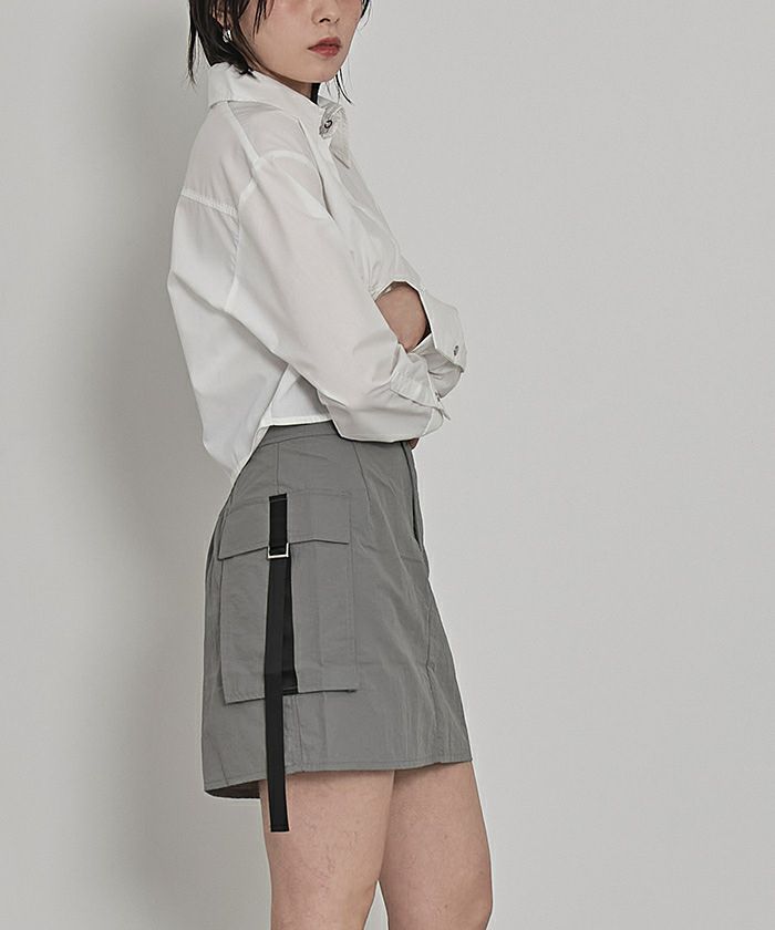 コルセットデザインクロップドシャツ【miette ミエット】 | titivate