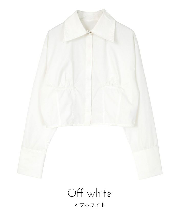 コルセットデザインクロップドシャツ【miette ミエット】 | titivate