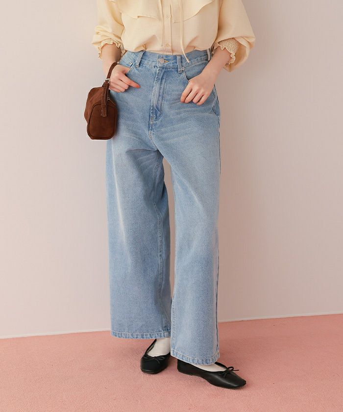 ワイドルーズデニムパンツ | titivate