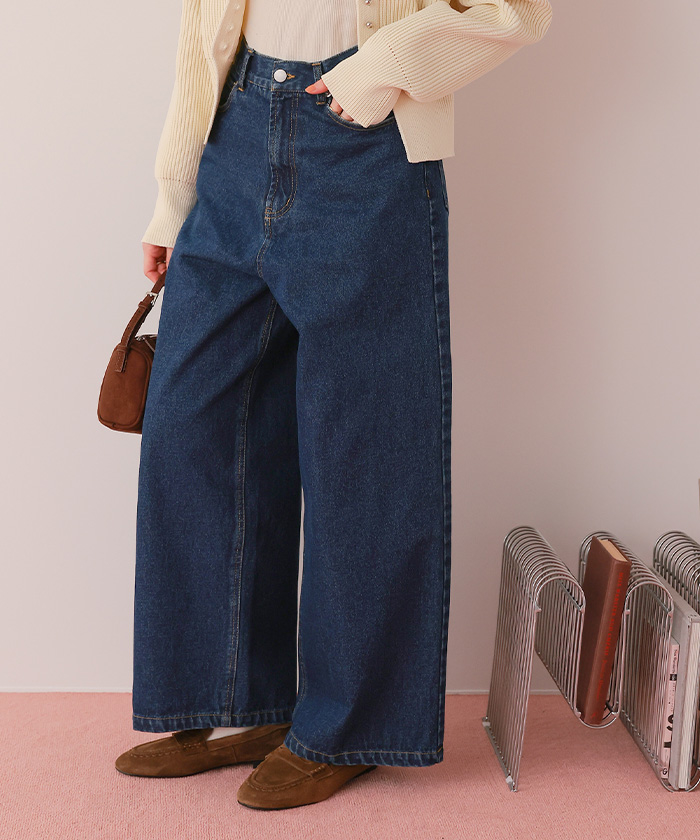 ワイドルーズデニムパンツ | titivate