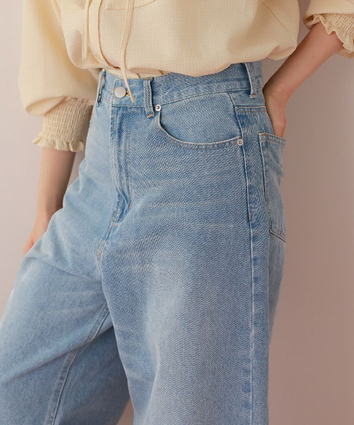 ワイドルーズデニムパンツ | titivate