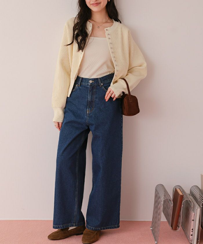 ワイドルーズデニムパンツ | titivate