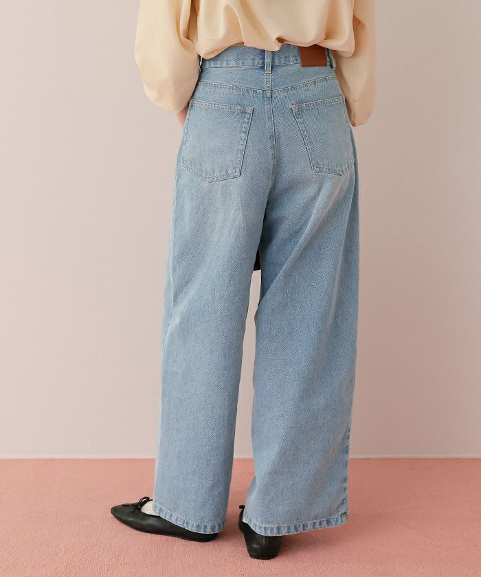 ワイドルーズデニムパンツ | titivate