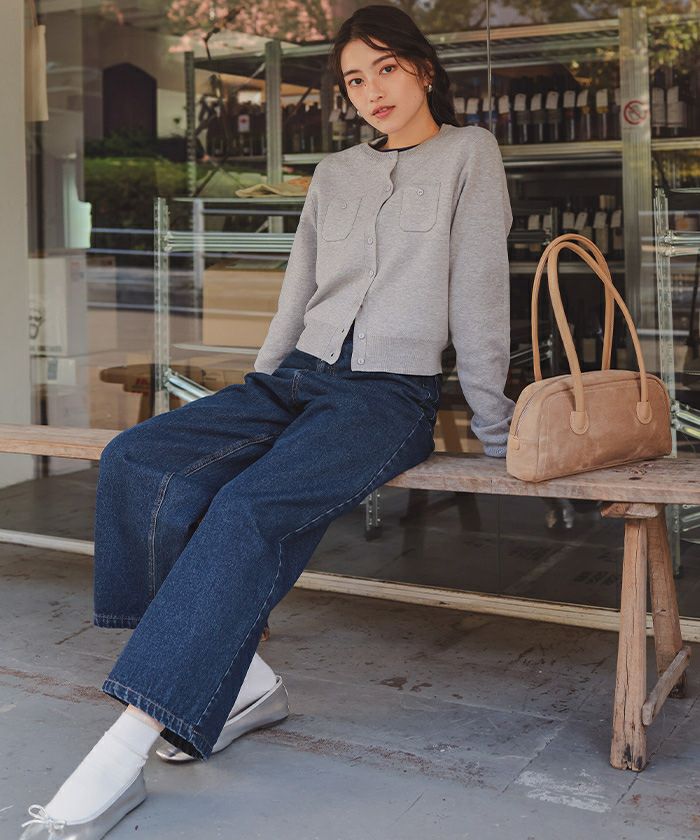 ワイドルーズデニムパンツ | titivate