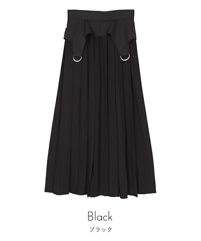 ガーターデザインプリーツスカート【miette ミエット】 | titivate