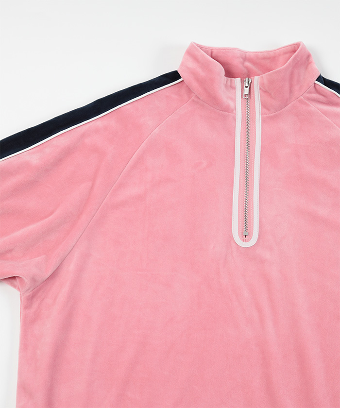 ハーフジップベロアプルオーバー【miette ミエット】 | titivate