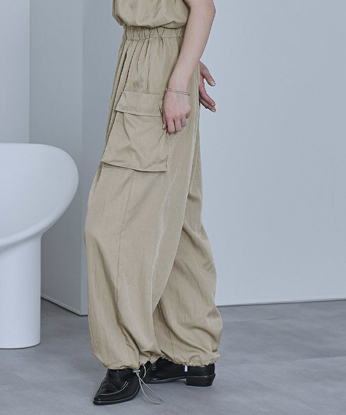 ギャザーパラシュートオールインワン【miette ミエット】 | titivate