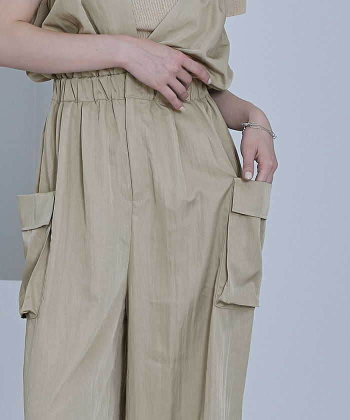 ギャザーパラシュートオールインワン【miette ミエット】 | titivate