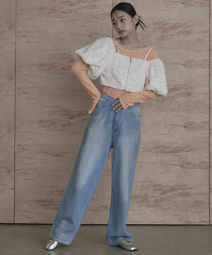 トップス MOMOE 飛び裏毛アップリケロゴスウェット（トップス/ニット・セーター