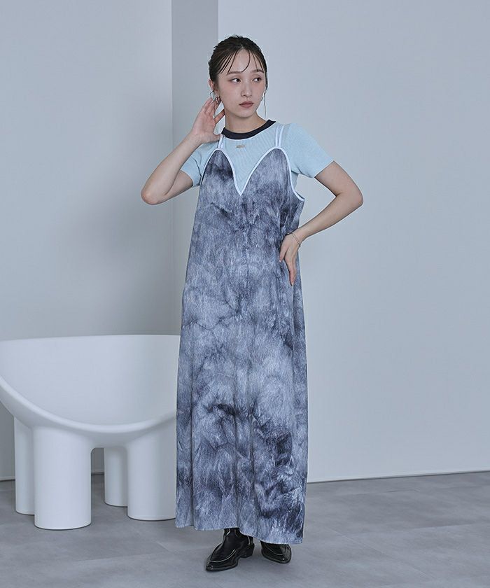 みい ムラ染めキャミソールワンピース【miette ミエット】 | titivate