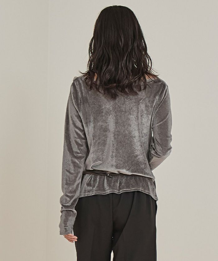 シアーベロアドレープトップス【miette ミエット】 | titivate