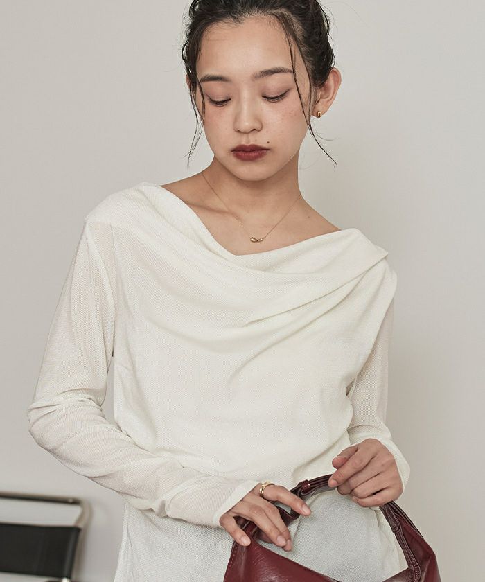 シアーベロアドレープトップス【miette ミエット】 | titivate